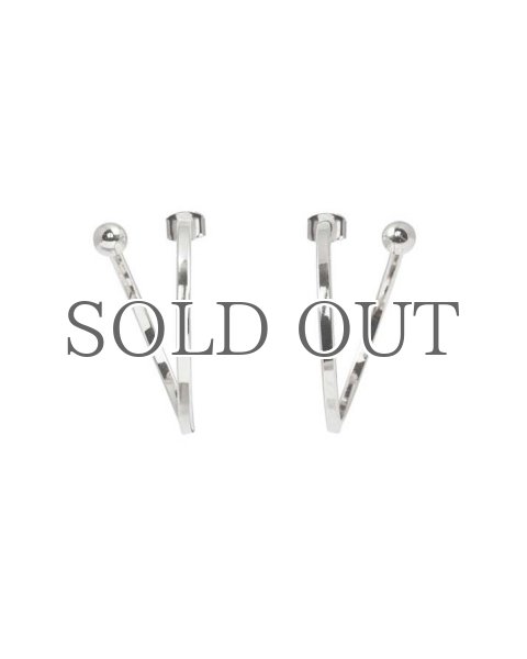 画像1: 【JUSTINE CLENQUET】Carly Earrings／カーリーフープピアス [Silver] (1)