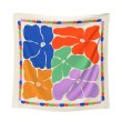 画像1: ARDE - ARTY FLOWERS scarf (70 x 70cm) (1)