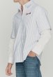 画像10: HOUSE OF SUNNY - Double Layered Button Down ダブルスリーブストライプシャツ - Off White (10)