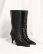 画像1: MI/MAI - ARAD Black Leather Boots (1)