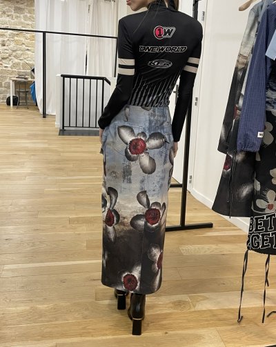 画像2: DHRUV KAPOOR - Engineered Unicorn Cargo Denim Skirt ユニーコーンカーゴデニムスカート