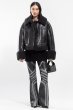 画像1: STAND STUDIO - Aby Grossy Faux Shearling Jacket グロッシーシアリングジャケット - Black (1)