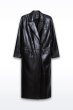 画像2: STAND STUDIO - Selene Leather Coat ラムレザーロングコート - Black (2)