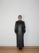 画像7: STAND STUDIO - Selene Leather Coat ラムレザーロングコート - Black (7)