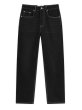 画像1: HOUSE OF SUNNY - 13OZ  Unisex Carpenter Straight Leg Denim ホワイトステッチ ストレートレッグデニム - Jet Black (1)