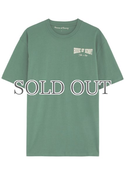 画像1: HOUSE OF SUNNY - 'HACKNEY' Logo Tee ロゴTシャツ - Pine Green (1)