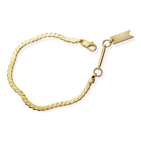 画像1: BIKO -  Alton Chain Bracelet - アルトン チェーンブレスレット - Gold (1)