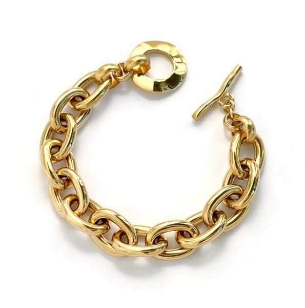 画像1: BIKO - Chloe Bracelet クロエチェーンブレスレット - Gold (1)