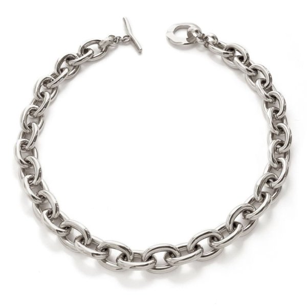 画像1: BIKO - Chloe Collar クロエ チェーンネックレス - Silver (1)