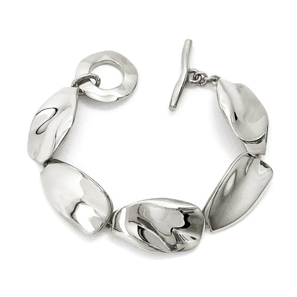 画像1: BIKO - Petal Bracelet ペタル ブレスレット - Silver (1)