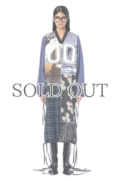 画像1: DHRUV KAPOOR - Mix Media Tunic Dress ミックスメディアパネルシャツドレス (1)