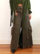 画像10: DHRUV KAPOOR - Split Cargo Skirt カーゴデニムロングスカート - Brown (10)