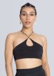 画像1: ESTHÉ - Cross Cut Bralette クロスカットブラトップ - Black (1)