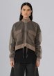 画像1: ESTHE - Organza Bomber Jacket オーガンジーボンバージャケット - Brown (1)