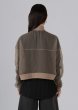 画像3: ESTHE - Organza Bomber Jacket オーガンジーボンバージャケット - Brown (3)