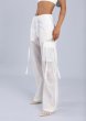 画像2: ESTHÉ - Organza Cargo Trousers オーガンジートラウザーパンツ - Off White (2)