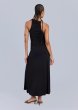 画像10: ESTHE - Asymmetric Neckline Maxi Dress アシンメトリーネックラインドレス- Black (10)