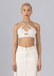 画像1: ESTHÉ - Web Cut-Out Bralette カットアウトブラトップ - Off White (1)