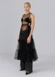 画像3: ESTHÉ - Tiered Tulle Cut-Out Maxi Dress チュールロングドレス - Black (3)