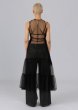 画像4: ESTHÉ - Tiered Tulle Cut-Out Maxi Dress チュールロングドレス - Black (4)