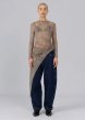 画像1: ESTHE - Cut-Out Mesh Asymmetric Top  カットアウトアシンメトリートップ - Brown Moonstone (1)