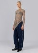 画像5: ESTHE - Cut-Out Mesh Asymmetric Top  カットアウトアシンメトリートップ - Brown Moonstone (5)