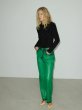 画像6: HOSBJERG - Pompay Leather Pants  レザーパンツ - Grass Green (6)