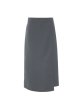 画像2: HOSBJERG - Philadelphia skirt ペンシルラップスカート - Dark Grey (2)