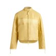 画像2: HOUSE OF SUNNY - The Racer Jacket ビーガンレザーレーサージャケット - Butter Yellow (2)