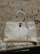 画像2: MEDEA - Nina Tote Bag - White Leather (2)