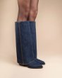 画像3: MI/MAI - JOAN Blue Denim Cuff Boots (3)