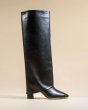 画像2: MI/MAI - NOLAN Black Leather Cuff Boots (2)