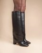 画像3: MI/MAI - NOLAN Black Leather Cuff Boots (3)