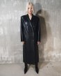 画像1: STAND STUDIO - Selene Leather Coat ラムレザーロングコート - Black (1)