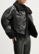 画像16: STAND STUDIO - Aby Grossy Faux Shearling Jacket グロッシーシアリングジャケット - Black (16)