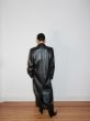 画像13: STAND STUDIO - Selene Leather Coat ラムレザーロングコート - Black (13)