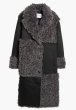 画像2: STAND STUDIO - Becky Coat  ブロックデザインコート - Black/Grey (2)