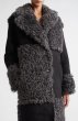 画像7: STAND STUDIO - Becky Coat  ブロックデザインコート - Black/Grey (7)